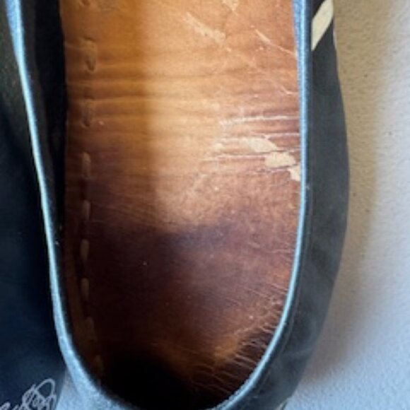 Tieks by Gavrieli Matt Black Custom Jack Daniels Ballet Flats, Size 11 - Picture 5 of 13